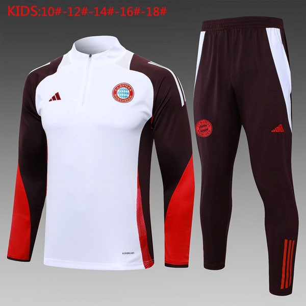 Niños Sudadera De Training Bayern Munich 2024/25 Blanco Purpura